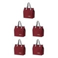 thumbnail image 1 of VONKY Polyester Stylish And Practical Food For Office And School Easy To Carry And Clean Wine Red 5Set, 1 of 6