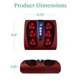 thumbnail image 7 of Best Choice Products Shiatsu Foot Massager, Electric Massage Platform w/ 6 Rollers, Heat Function - Burgundy, 7 of 7