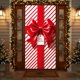 thumbnail image 5 of Adornos navideños, regalos navideños, cortina navideña de 35 x 71 pulgadas, decoración navideña para puerta y pared, festival, fiesta, poliéster., 5 of 8