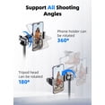 thumbnail image 4 of Kaiess 62 Tripod for iPhone, Selfie Stick Tripod & Phone Tripod Stand with Remote, Cell Phone Tripod for iPhone, Extendable Travel Tripod Compatible with iPhone 15/14/13 Pro Max/Android, 4 of 5