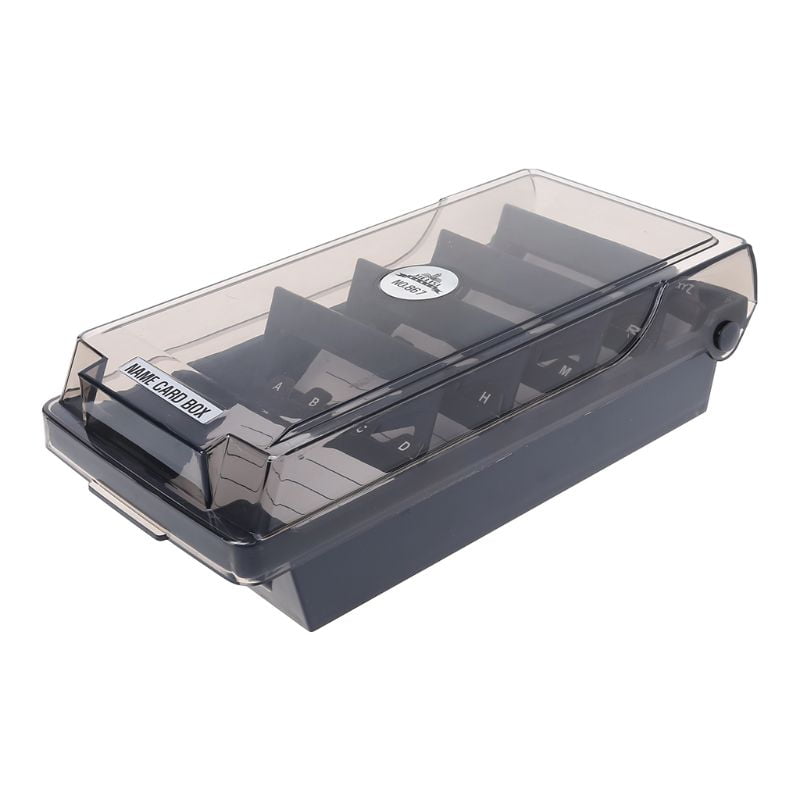 YEUHTLL Large Capacity Splitter Index Tabs Business Card Holder Name Card Storage Box Organizer Case