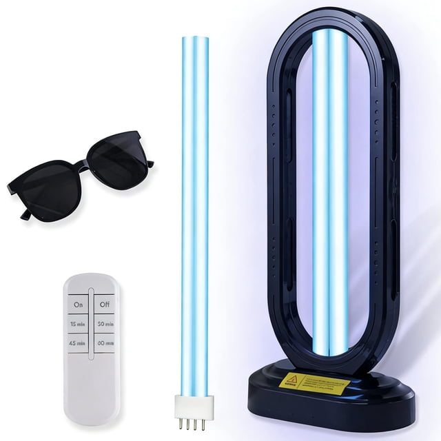 Esterilizador de luz UV Maxorkin UVC con ozono, control remoto y temporizador