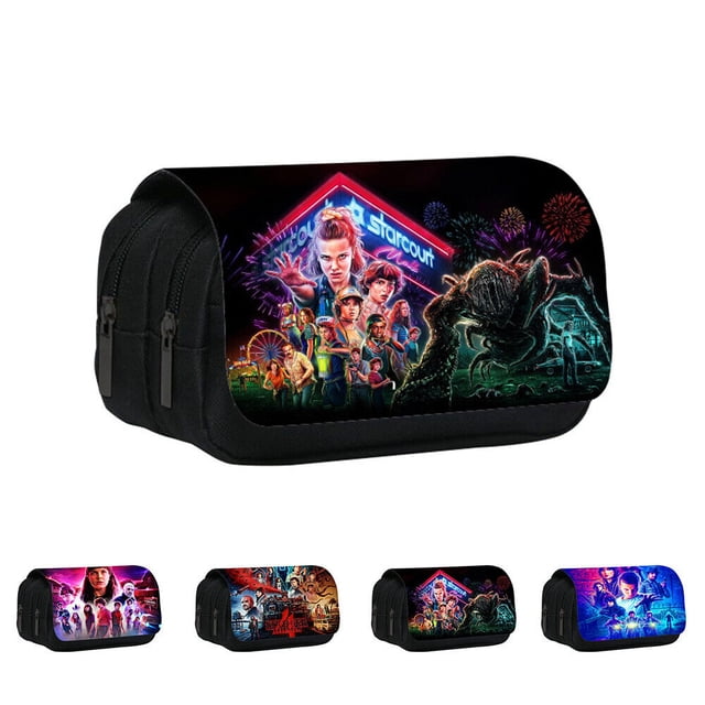 Kid Boy Girl Stranger Things Estuche para lápices Monedero Bolso para lápices Caja de lápices para la escuela JadeP Estuche para lápices de Stranger Things