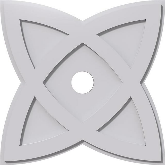 Ekena Millwork CMP22CM-03000 22 in. OD x 3 in. ID Square Cosmo Architectural Grade PVC Contemporary Ceiling Medallion