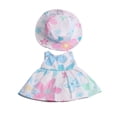 thumbnail image 2 of A-Waroom 1 Pcs 18 inch Doll Dress with Hat Flower Printed Cute Summer Dress for 18 inch Doll Girl, 2 of 4