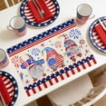 thumbnail image 6 of DefiDgd 18x12inch Patriotic American Flag Linen Placemats,Double Sided Washbale Reusable Table Mats for Independence Day Anniversary Party Dinner Tabletop Home Decoration(B), 6 of 6