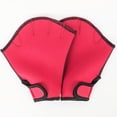 thumbnail image 1 of Graflsoa Palmes de Natation en Nylon Rouges Taille P - Gants Aquatiques Légers pour la Plongée et la Natation, 1 of 6