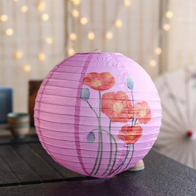 Nvzi Paquete de 6 faroles de papel chinos para decoración de fiestas de bodas, restaurantes, hogares, estilo oriental chino, 11,8 pulgadas (08)