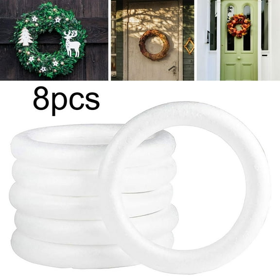 HOMYL Foam Wreath Rings Creative Round Rings for Party DIY Projects Valentines Day 210MM