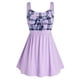 thumbnail image 1 of Tamaño más bowknot camisas a cuadros sin mangas de empalme Rosegal Camisetas sin mangas de talla grande, 1 of 4