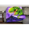 thumbnail image 3 of T-Rex Super Soft Plush Fleece Throw Blanket, 3 of 4