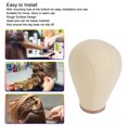 thumbnail image 3 of Mannequin  Head, Facial Features Design Stable  Block Head 24 Inch Professional Rough  with Mounting Hole for  Styling, 3 of 8