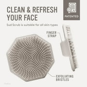 Sud Scrub® Silicone Face Scrubber, Gentle Face Exfoliator For Sensitive Skin, Facial Cleansing Brush For Acne, Clay