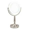 thumbnail image 5 of Rucci 1x/10x Magnification LED Lighted Metal Stand Mirror with 3 Dim Settings, 5 of 10