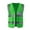 Green, variant on QIPOPIQ Reflective High Visibility Safety Vest for Men Women with Pockets Zipper Front