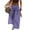 Purple, variant on Zynviq Pants for Women Low Rise Elastic Waist Ruched Pocket Solid Wide Leg Pants Lady's Trousers under $10,L