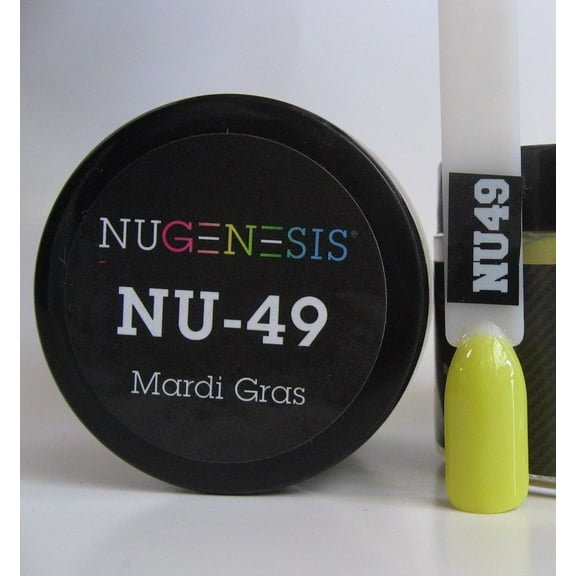 NUGENESIS Nail Color Dip Dipping Powder 1oz/jar - NU49 Mardi Gras