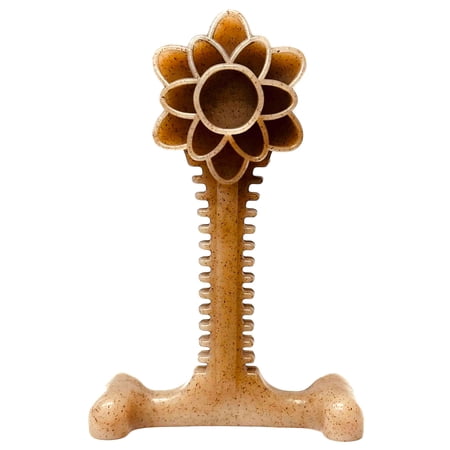 SodaPup Honey Bone Flower Tower – Ultra Durable Dog Chew Toy Made in USA from Non-Toxic, Pet Safe, Food Safe, Nylon Material for Clean Teeth, Fresh Breath, Problem Chewing, Calming Nerves, & More