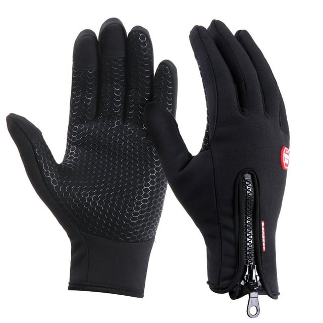COTOP Guantes de Invierno para Hombre, Guantes Deportivos Unisex a Prueba de Viento con Pantalla táctil, Guantes de Ciclismo Antideslizantes Impermeables para Correr, Esquiar, Conducir, Escalar, Cazar