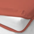 thumbnail image 2 of D.N.G. BEDDINGS 100% Egyptian Cotton, Zipper Mattress Cover, 800 Thread Counts, 10 Inch Deep Pocket, Olympic Queen Size, Solid Brick Red Color, Zipper around the mattress, 2 of 2