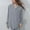 Gray plus size v neck blouse a1, variant on Women Plus Size V Neck Long Sleeve Button Down Tops Casual Basic Pullover Blouses for Fall Winter Solid Cozy Oversized Shirts Loose Fit Fashion Tunic Tee, White 4XL