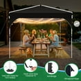 thumbnail image 3 of HOTEEL 10x10 Ez Up Pop Up Canopy Tent, Party Tents with One Push Central Button Air Vent, Instant Canopy Tent with Sidewalls & Reflective Strip, Black, 3 of 9