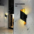 thumbnail image 4 of Aplique de pared LED sin parpadeo, cuerpo de aluminio, accesorios de iluminación para interiores y exteriores para espacios elegantes, 4 of 5