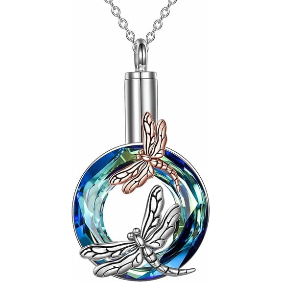 Urn Necklaces for Ashes Sterling Silver Cremation Urn Necklaces Lucky Animal Memorial Keepsake with Filling Tool