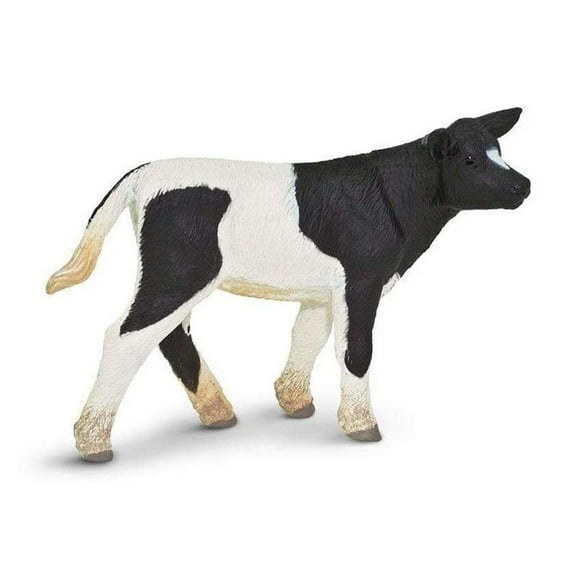 Safari Ltd. Holstein Calf Figurine - Lifelike 3.25" Model Figure - Educational Toy for Boys, Girls, and Kids Ages 3 