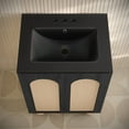 thumbnail image 4 of Plaisir II 24" Freestanding Bathroom Vanity in Black Oak with Black 3-Hole Centerset Sink Top, 4 of 5