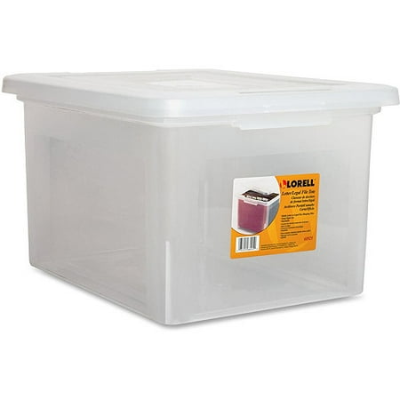 Lorell Letter/Legal Plastic File Box (Best Plastic Containers For Moving)