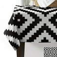 thumbnail image 4 of Black White Irregular Geometry Table Cloth Waterproof Dining Tablecloth Kitchen Decorative Coffee Cuisine Party Table Cover, 4 of 7