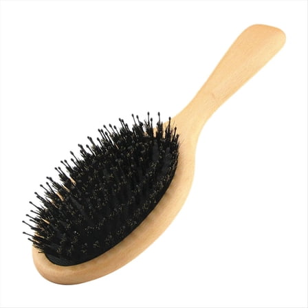 Boar Bristle Hair Brush Natural Beech Comb Hairbrush for Curly Thick Long Dry Wet Hair Detangler Massage Brushes Women-B