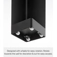 thumbnail image 5 of Yamazaki Home Rolling Bathroom Organizer, Black, Steel, Wheels, Adjustable Tiers, Minimal Assembly, 5 of 8