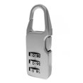 thumbnail image 1 of Cerradura de combinación de 3 dígitos Candado de aleación de zinc antirrobo reiniciable para puertas Cajones de mochila Blanco plateado, 1 of 7