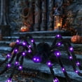 thumbnail image 4 of Halloween Light Up Giant Spider 78in Yard Decoration Outdoor Indoor Scary Prop Halloween Party Supplies Haunted House Decor Garden Porch Display Halloween Festival Scene Use Set Item, 4 of 5