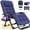 Blue, variant on DKMOCO Oversized XXL Zero Gravity Chair, 33" Extra Wide Recline Chair w/Upgraded Lock and Wider Cup Holder, Camping Lawn Chair for Patio Outdoor Office (Black)