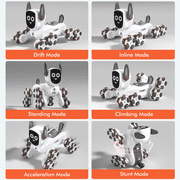UUGEE Remote Control Robot Dog Toys, RC Smart Robot Intelligent Pets 8WD Gesture Sensing Stunt Toys with Light and Music, Christmas Birthday Gifts for 5 6 7 8+ Years Old Boys Kids