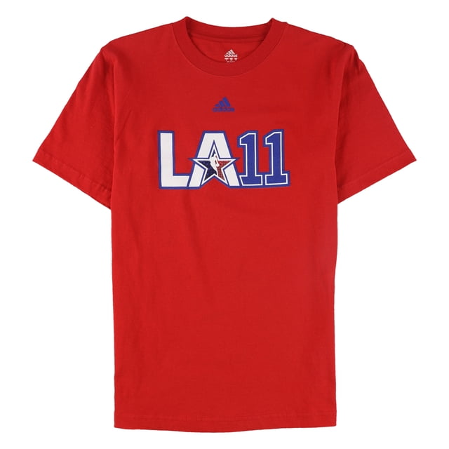 Adidas T-Shirt Graphique LA 11 pour Hommes, Rouge, XX-Grand