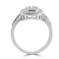 thumbnail image 3 of Pompeii 3/8Ct Vintage Natural Diamond Cushion Halo Shape Ring White Gold (H/I,I1-I2), 3 of 4