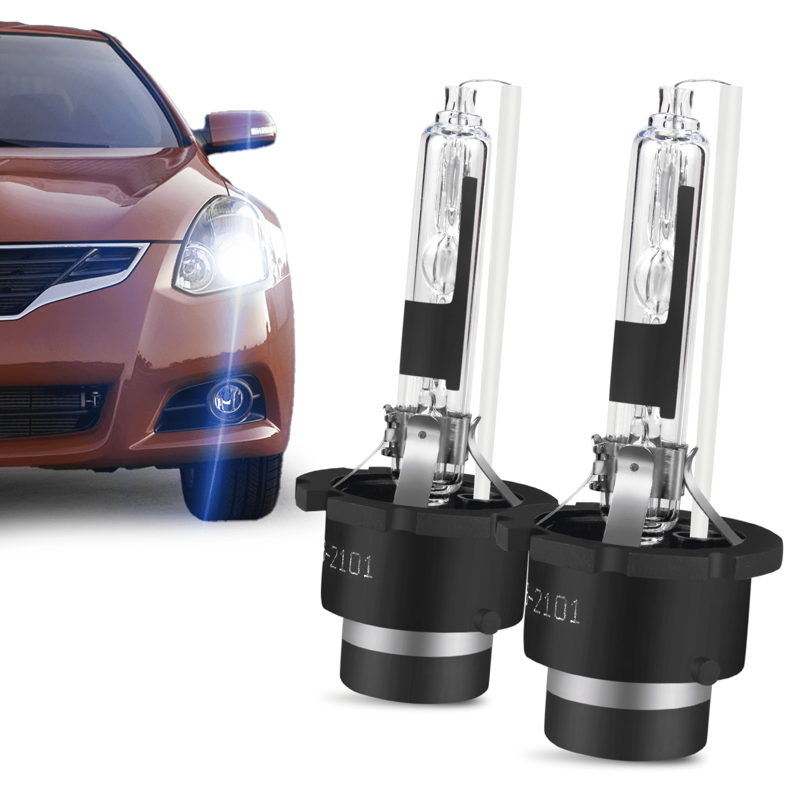 WVKVII D2R HID Headlight Bulbs for Renault Clio 2002-2006 Low Beam 8400LM 6000K Pack of 2