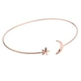 thumbnail image 4 of Brazalete abierto de Metal Hugo Simple Moon Star para mujer, 4 of 6