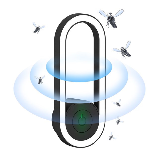 Lámpara eléctrica para mosquitos, lámpara eléctrica para mosquitos, enchufe para matar mosquitos, lámpara para insectos, repelente ultrasónico de plagas, noche nocturna, resistente y resistente