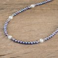 thumbnail image 3 of NOVICA Cultured pearl strand necklace, 'Peacock Pride', 3 of 7