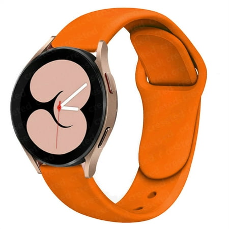 YuiYuKa 20mm 22mm Watch Bands For Samsung Galaxy Watch 4 Classic/5 Pro/5/4 3 46mm/42mm 40mm 44mm Smartwatch Silicone Sport Strap Bracelet Huawei Watch GT 2/2e/pro/Active 2 Wristbands - orange