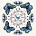 thumbnail image 3 of Parker, Jennifer Paxton 20x20 Black Modern Framed Museum Art Print Titled - Butterfly Mandala II, 3 of 5
