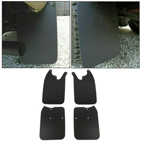 KOJEM Mud Guards Flaps Set for 1995-2004 Tacoma 4x4 Prerunner with 6-Lug Wheels, 4x4 & Prerunner with Fender Flares