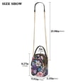 thumbnail image 2 of FORMRS Crossbody Bag for Women Quilted Travel Shoulder Cell Phone Purse with Chain Strap Handbag, Pink and Purple Flowers, 2 of 7
