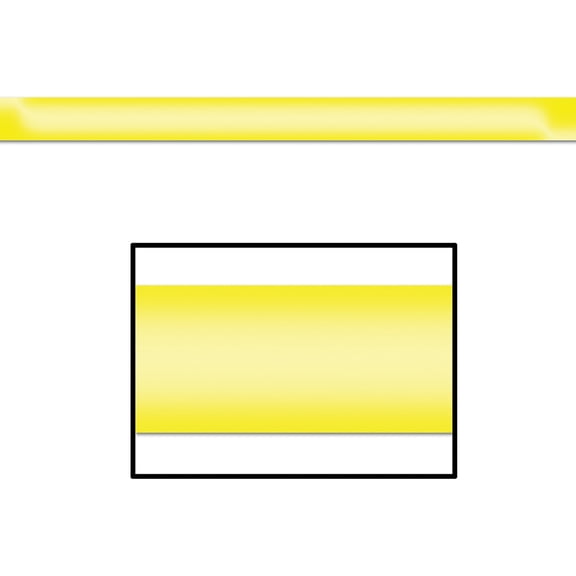 12 Pack Bulk Gleam 'N Party Streamer - yellow - plastic
