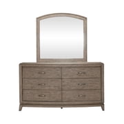 Liberty Furniture Avalon Queen Upholstered Storage Bed, Dresser & Mirror, Chest, Night Stand